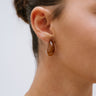 TILTIL Set of 2 Hoop Drop Brown Gold - Things I Like Things I Love