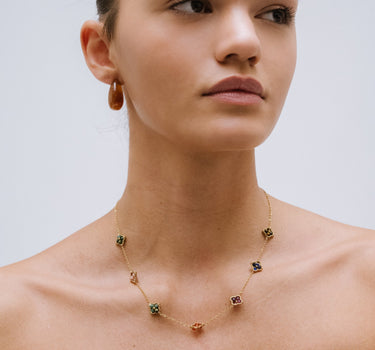 TILTIL Set of 2 Hoop Drop Brown Gold - Things I Like Things I Love