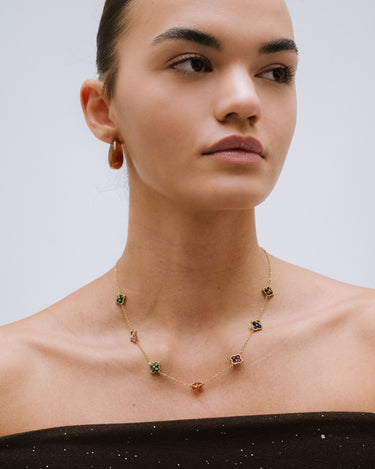 TILTIL Set of 2 Hoop Drop Brown Gold - Things I Like Things I Love