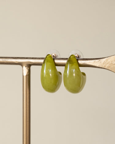 TILTIL Set of 2 Hoop Drop Green Gold - Things I Like Things I Love