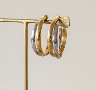 TILTIL Set of 2 Hoop Duo Gold Silver - Things I Like Things I Love