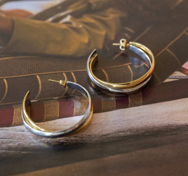 TILTIL Set of 2 Hoop Duo Gold Silver - Things I Like Things I Love