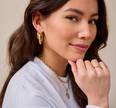 TILTIL Set of 2 Hoop Goldplated Amy - Things I Like Things I Love