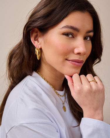 TILTIL Set of 2 Hoop Goldplated Amy - Things I Like Things I Love