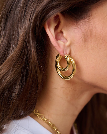 TILTIL Set of 2 Hoop Goldplated Amy - Things I Like Things I Love