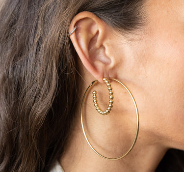 TILTIL Set of 2 Hoop Goldplated Big Hoopy - Things I Like Things I Love