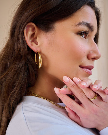 TILTIL Set of 2 Hoop Goldplated Bobby - Things I Like Things I Love