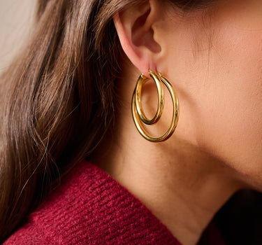 TILTIL Set of 2 Hoop Goldplated Boldy - Things I Like Things I Love