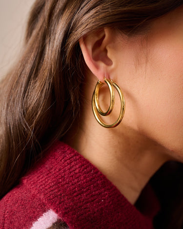 TILTIL Set of 2 Hoop Goldplated Boldy - Things I Like Things I Love