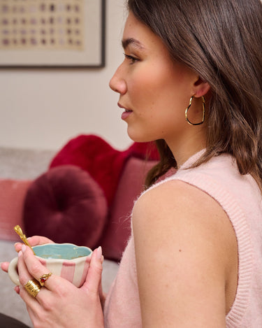 TILTIL Set of 2 Hoop Goldplated Hearty Party - Things I Like Things I Love