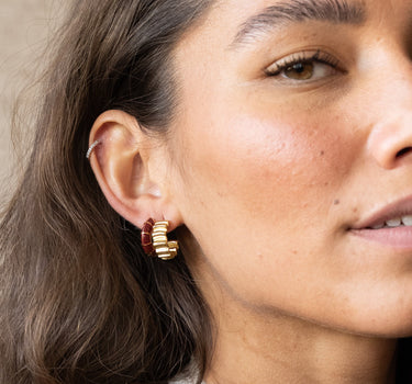TILTIL Set of 2 Hoop Goldplated Merel Blackbird - Things I Like Things I Love