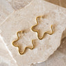 TILTIL Set of 2 Hoop Goldplated Organic Flower - Things I Like Things I Love