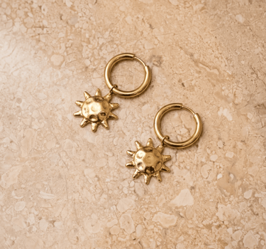 TILTIL Set of 2 Hoop Goldplated Sunshine - Things I Like Things I Love