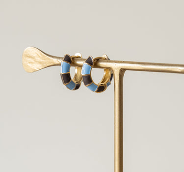 TILTIL Set of 2 Hoop Luca Brown Blue - Things I Like Things I Love