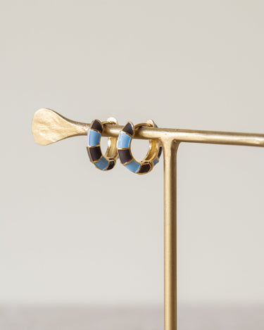 TILTIL Set of 2 Hoop Luca Brown Blue - Things I Like Things I Love