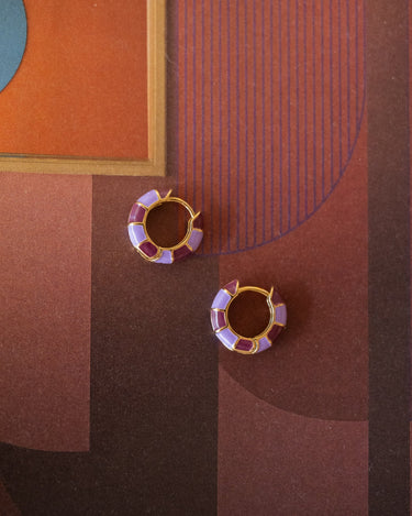 TILTIL Set of 2 Hoop Luca Burgundy Lilac - Things I Like Things I Love