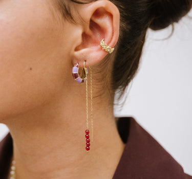 TILTIL Set of 2 Hoop Luca Burgundy Lilac - Things I Like Things I Love