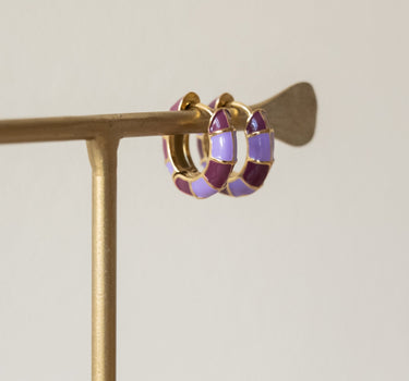 TILTIL Set of 2 Hoop Luca Burgundy Lilac - Things I Like Things I Love