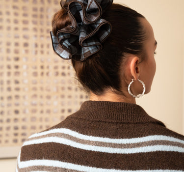 TILTIL Set of 2 Hoop Silver Big Twister - Things I Like Things I Love