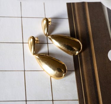 TILTIL Set of 2 Hoop Vintage Oval Gold - Things I Like Things I Love