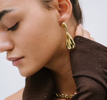 TILTIL Set of 2 Hoop Vintage Oval Gold - Things I Like Things I Love