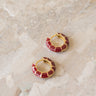 TILTIL Set of 2 Hoops Colored Dark Red - Things I Like Things I Love