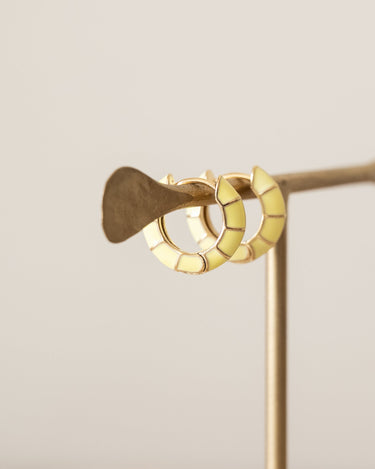 TILTIL Set of 2 Hoops Colored Lemon Meringue - Things I Like Things I Love
