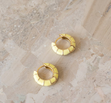 TILTIL Set of 2 Hoops Colored Lemon Meringue - Things I Like Things I Love
