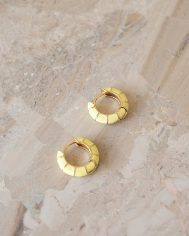 TILTIL Set of 2 Hoops Colored Lemon Meringue - Things I Like Things I Love