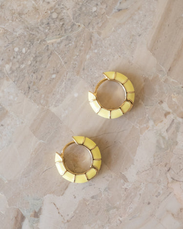 TILTIL Set of 2 Hoops Colored Lemon Meringue - Things I Like Things I Love