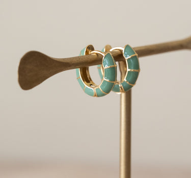 TILTIL Set of 2 Hoops Colored Loden Frost - Things I Like Things I Love