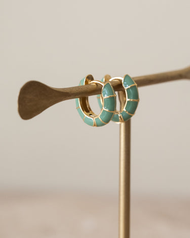 TILTIL Set of 2 Hoops Colored Loden Frost - Things I Like Things I Love