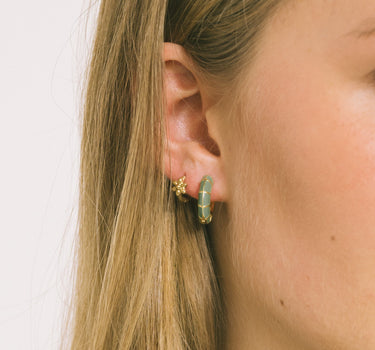 TILTIL Set of 2 Hoops Colored Loden Frost - Things I Like Things I Love