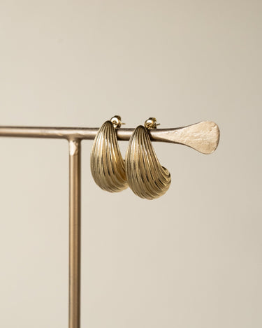 TILTIL Set of 2 Hoops Fancy Drops Gold - Things I Like Things I Love