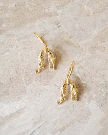 TILTIL Set of 2 Lazy Leopard Hoops Goud - Things I Like Things I Love