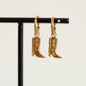 TILTIL Set of 2 Rodeo Cowboyboot Earrings Gold - Things I Like Things I Love
