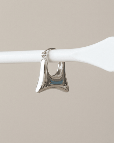 TILTIL Set Of 2 Squary Hoop Earrings Silver - Things I Like Things I Love