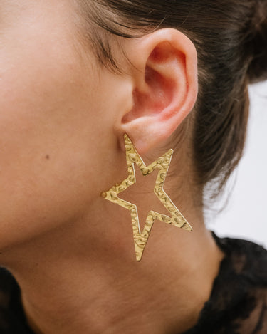 TILTIL Set of 2 Statement Star Earrings Gold - Things I Like Things I Love
