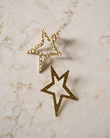 TILTIL Set of 2 Statement Star Earrings Gold - Things I Like Things I Love