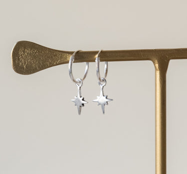 TILTIL Set of 2 Stef Starry Hoop Silver - Things I Like Things I Love