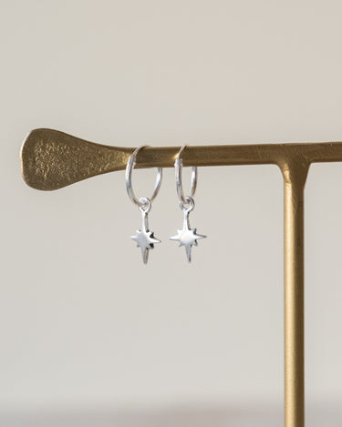 TILTIL Set of 2 Stef Starry Hoop Silver - Things I Like Things I Love