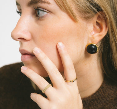 TILTIL Set of 2 Stud Vintage Nightfall Gold - Things I Like Things I Love