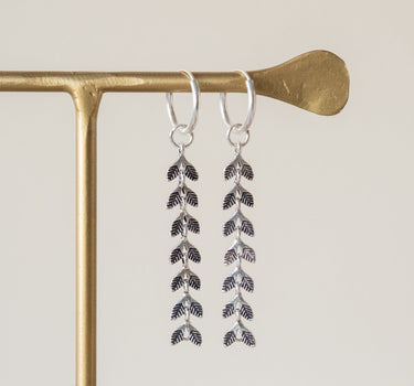 TILTIL Set of 2 Tess Twiggy Hoop Silver - Things I Like Things I Love