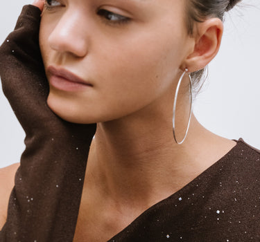 TILTIL Set of 2 XL Hoopy Hoops Silver - Things I Like Things I Love