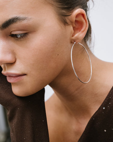 TILTIL Set of 2 XL Hoopy Hoops Silver - Things I Like Things I Love