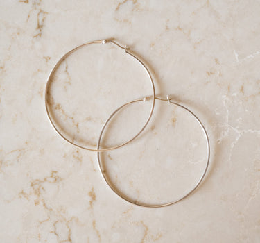 TILTIL Set of 2 XL Hoopy Hoops Silver - Things I Like Things I Love