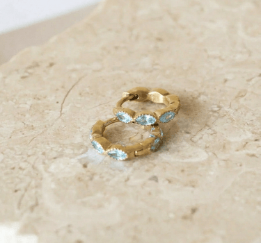 TILTIL Set Of 2 Zircon Baby Blue Gold - Things I Like Things I Love