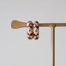 TILTIL set van 2 Artsy Hoop Earrings Gold Bruin - Things I Like Things I Love
