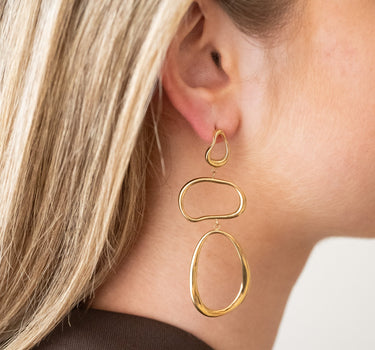 TILTIL Set van 2 Aura Hoop Earrings Goud - Things I Like Things I Love