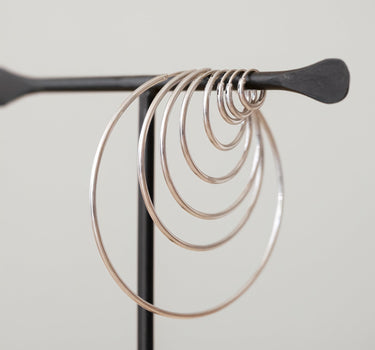 TILTIL Set van 2 Basic Hoop Earring Zilver - Things I Like Things I Love